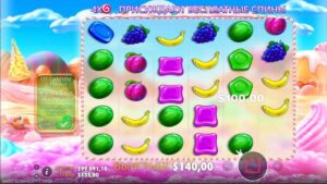 Скриншот выигрыша во время игры Sweet Bonanza