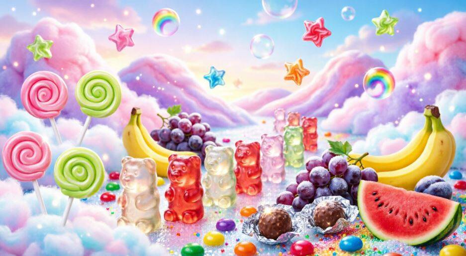 Sweet Bonanza — яркий слот от Pragmatic Play с тематикой сладостей, фруктов и леденцов в мультяшном стиле
